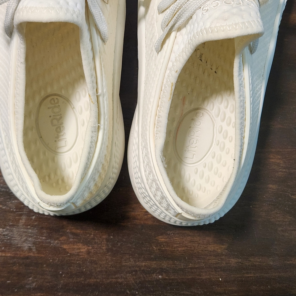 Crocs LiteRide 360 Pacer Sneakers Ivory Women's Size 9 Comfort Walking Shoes - Picture 7 of 10